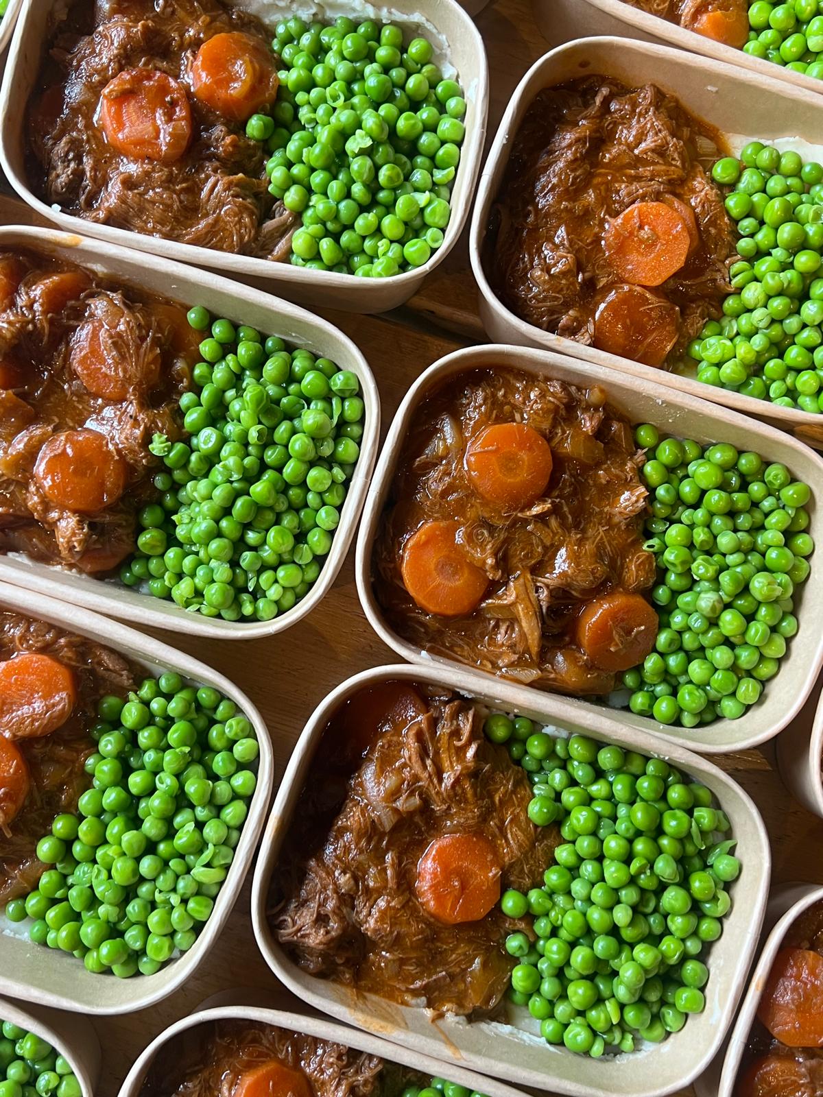 Slow cooked beef with mash