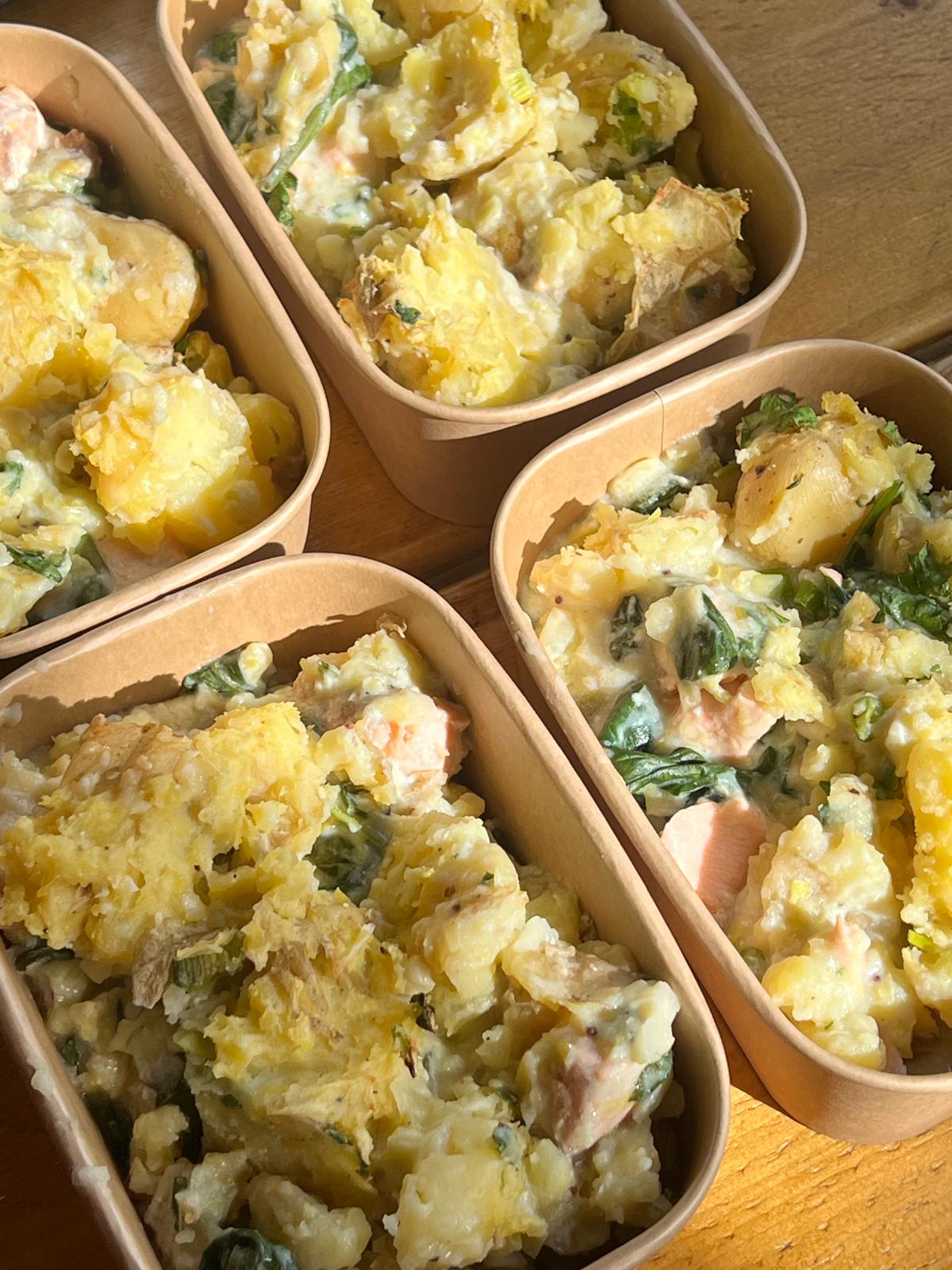 Salmon, Leek and Potato Bake