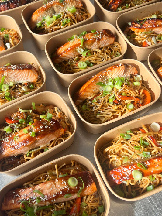 Teriyaki Salmon with Noodles